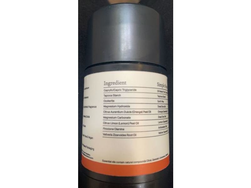 Each & Every Aluminum Free Deodorant, Citrus & Vetiver, 2.5 oz/70 g