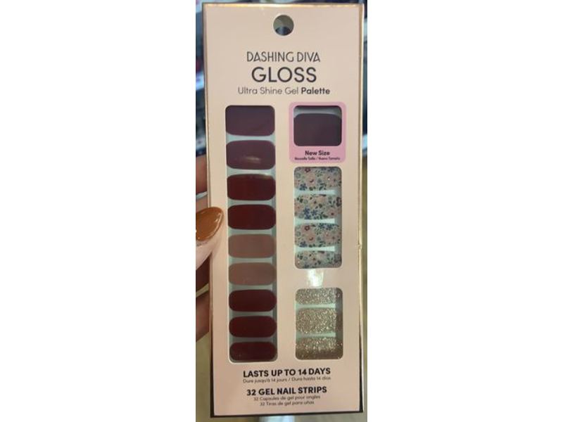 Dashing Diva Gloss Ultra Shine Gel Palette, Wild Flower, 32 Count