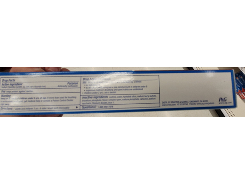 Crest Cavity Protection Toothpaste, Regular Paste, 5.7 oz/161 g, Pack of 2