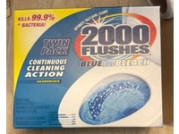 2000 Flushes Blue Plus Bleach Automatic Toilet Bowl Cleaner, 3.5 oz/100 g, Pack Of 2 - thumbnail 2