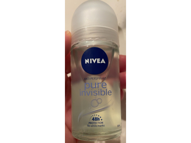 Nivea Roll On Antiperspirant Pure Invisible, 50 mL