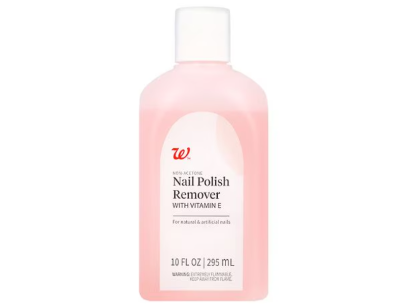 Walgreens Nail Polish Remover, Vitamin E, 10 fl oz/295 mL