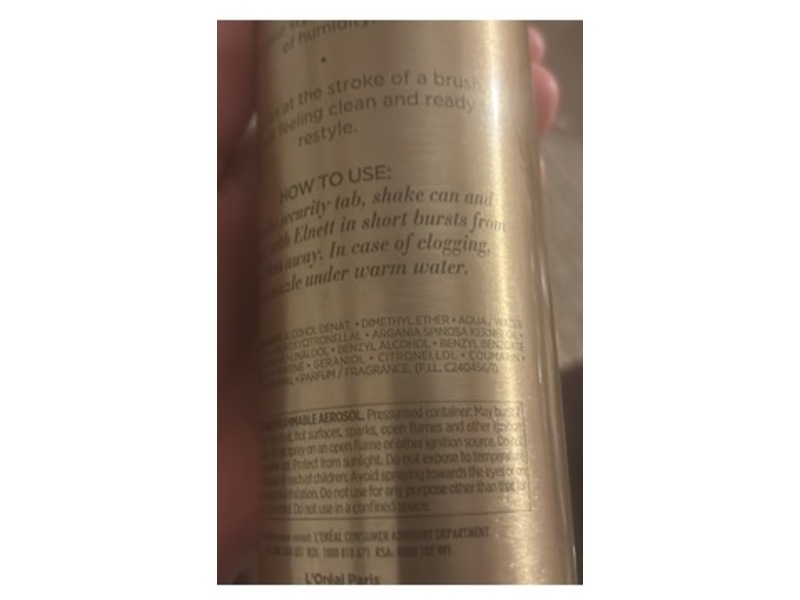 Loreal Elnett Hairspray, For Damaged Hair & Strong Hold, 400 mL