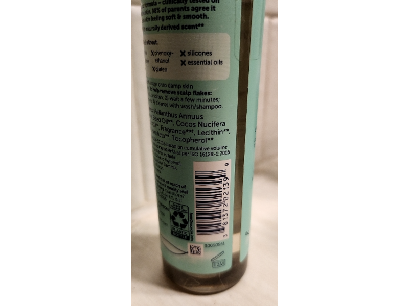 Vivvi & Bloom Baby 2 - In - 1 Scalp & Body Massage Oil, Sunflower Oil & Coconut Oil, 4 fl oz/118 mL