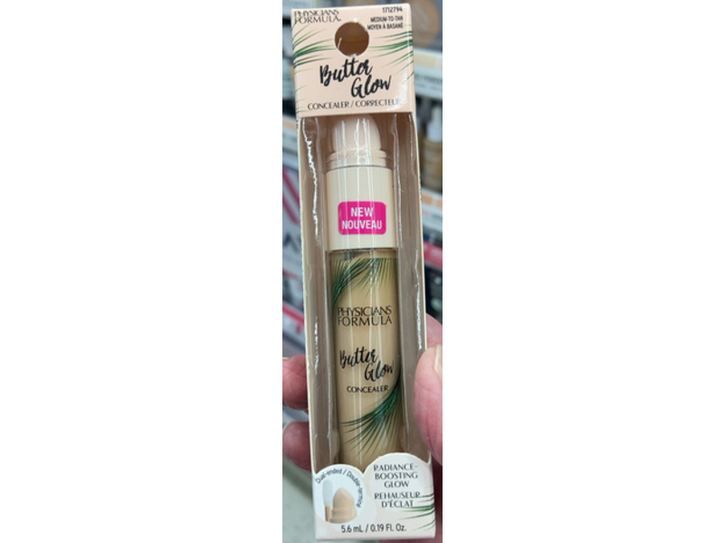 Physicians Formula Butter Glow Concealer, Medium-To-Tan, 0.19 fl oz/5.6 mL