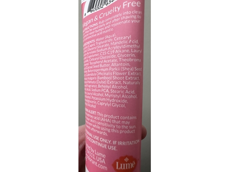 Lume Acidified Body Butter, Pink Peony, 10 oz/28 g