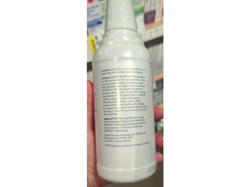 Now Solutions Xyliwhite Mouthwash, Refreshmint, 16 fl oz/473 mL