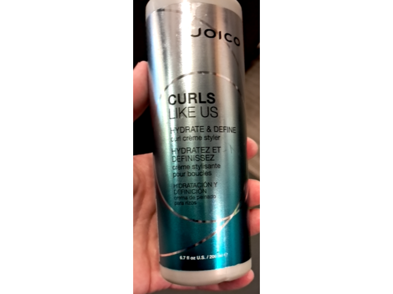 Joico Curls Like Us Hydrate & Define Curl Creme Styler, 6.7 fl oz/200 mL