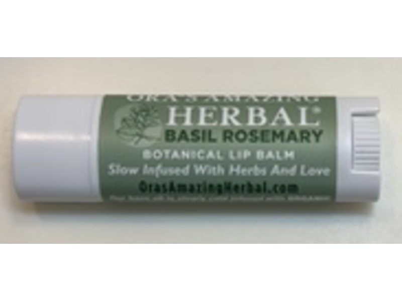 Ora's Amazing Herbal Natural Lip Balm, Basil Rosemary, 0.15 oz, Pack Of 2