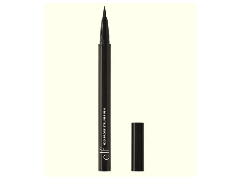 e.l.f. Cosmetics H2O Proof Eyeliner Pen, Jet Black, 0.02 fl oz/0.7 mL