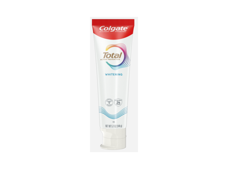 Colgate Total Tootpaste Gel, Whitening, 5.1 oz/144 g