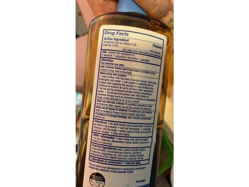 Meijer Therapeutic T+Plus Gel Coal Tar Anti-Dandruff Shampoo, 16 fl oz/473 mL