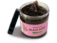 Zacia's Morocco Moroccan Black Soap, Rose Petal, 16 oz/454 g - Image 2