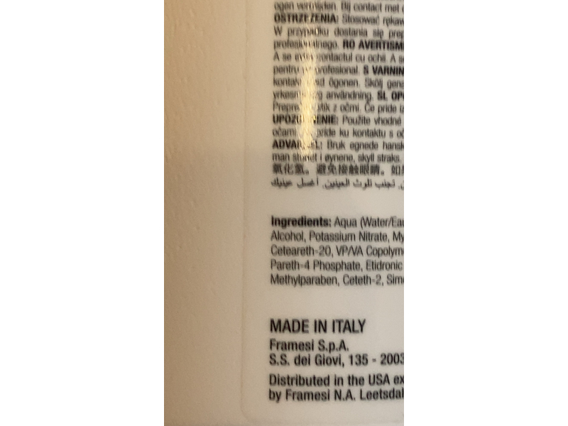 Framesi Professional Activator, 20 Volume, 32 fl oz/946 mL