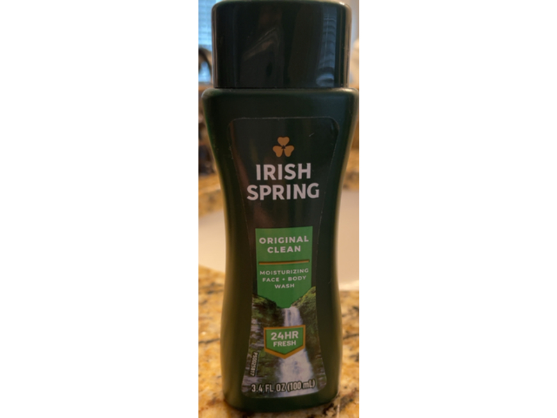 Irish Spring Body Wash For Men, Original Clean, 3.4 fl oz/100 mL