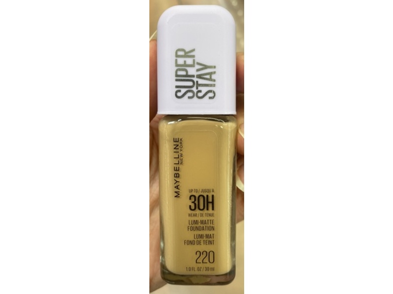 Maybelline New York Lumi-Matte Foundation, 220, 1 fl oz/30 mL