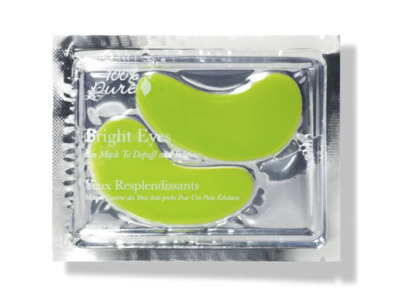 100% Pure Bright Eyes Hydrogel Mask, 0.28 oz/8 g, 1 Pair