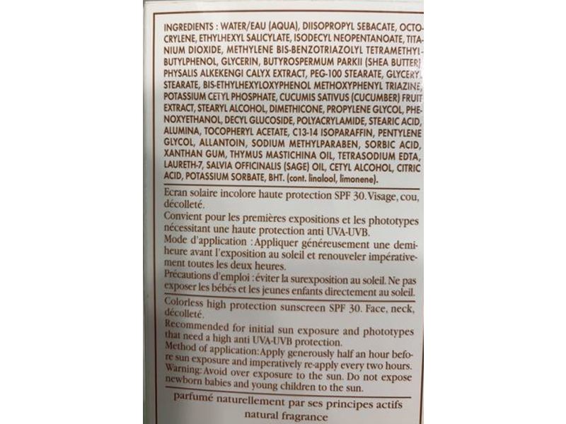 Sisley Broad Spectrum Facial Sunscreen, SPF 30, Colorless, 1.4 oz/42 g