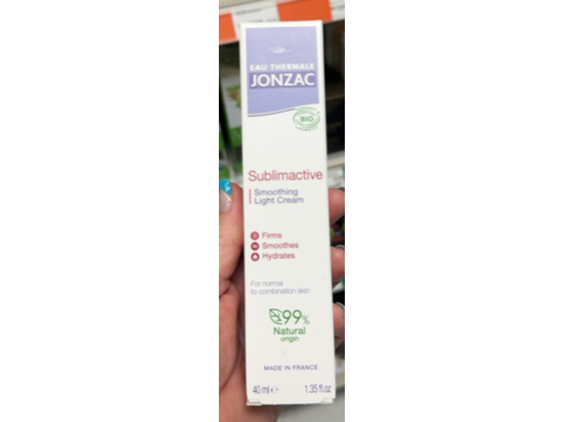 Eau Thermale Jonzac Sublimactive Smoothing Light Cream, 1.35 fl oz/40 mL