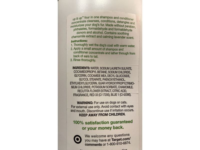 Up & Up Four In One Shampoo & Conditioner, 24 fl oz/710 mL