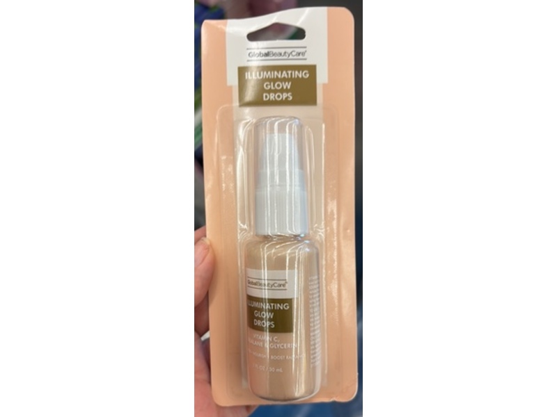 Global Beauty Care Illuminating Glow Drops, Vitamin C, Squalane & Glycerin, 1 fl oz/30 mL