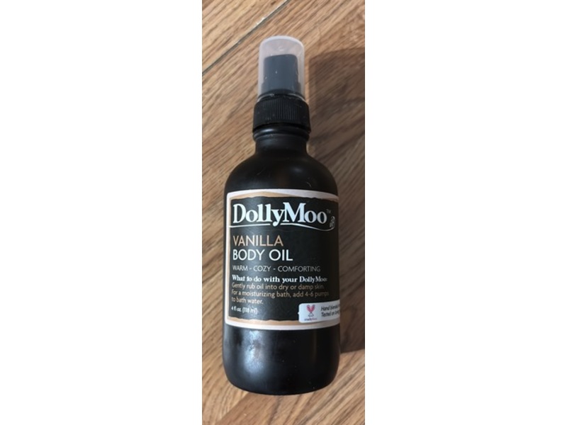 DollyMoo Body Oil, Vanilla, 4 fl oz/118 mL