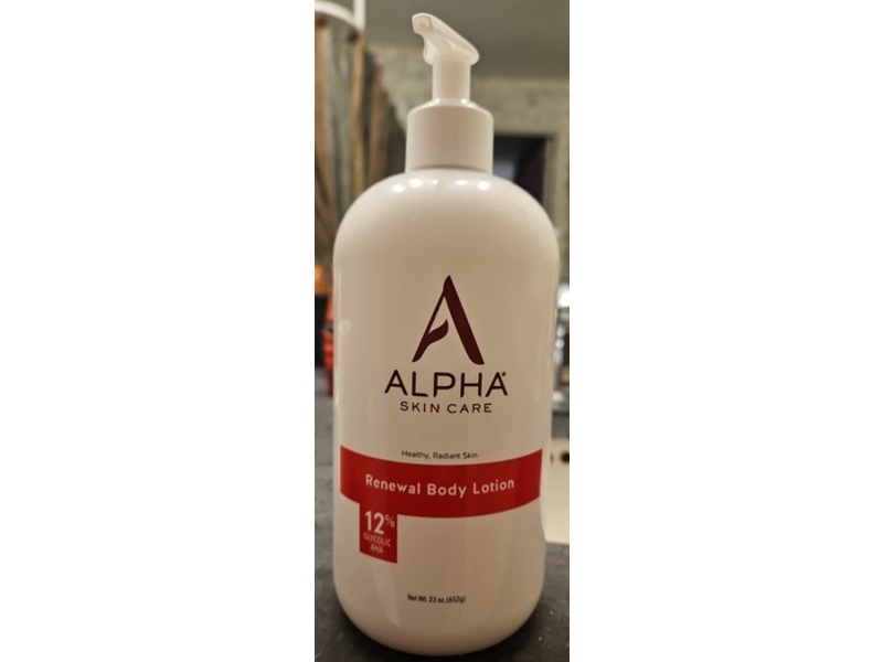 Alpha Skin Care Renewal Body Lotion, 12% Glycolic AHA, 23 oz/652 g