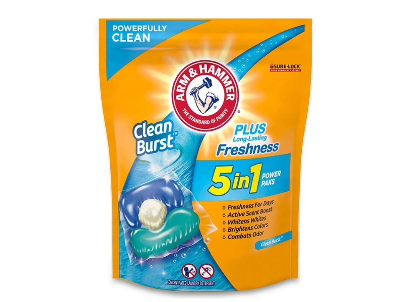 Arm & Hammer 5 in 1 Power Paks, Clean Burst, 42 Count