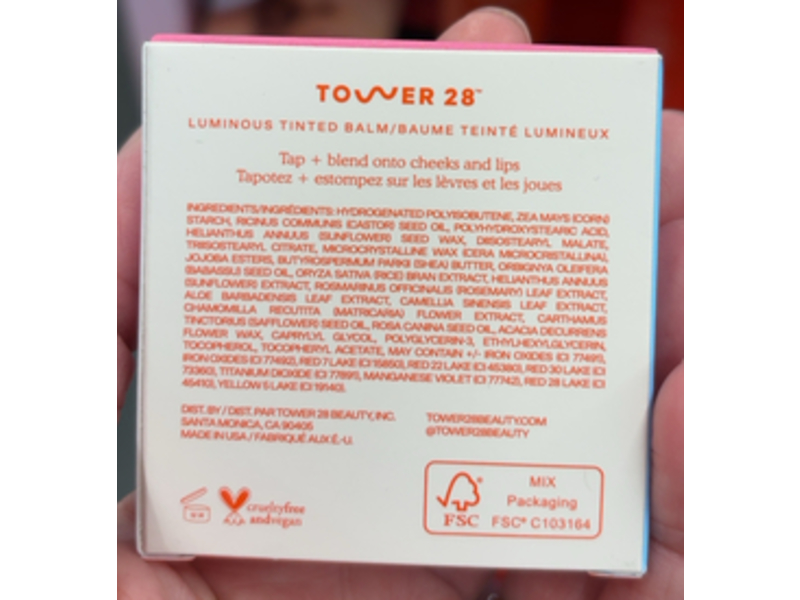 Tower 28 Please Luminous Tinted Balm, Dream Hour, 0.16 oz/4.5 g