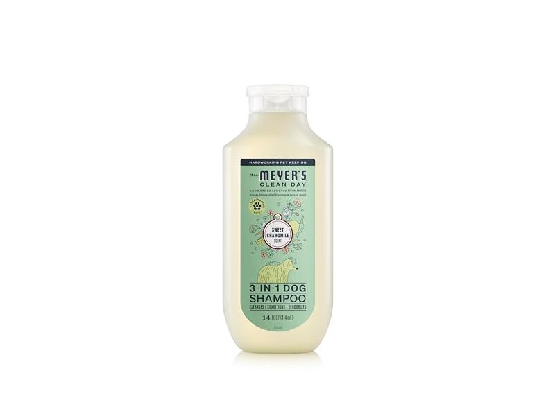 Mrs. Meyer's Clean Day 3-In-1 Dog Shampoo, Sweet Chamomile, 14 fl oz/414 mL