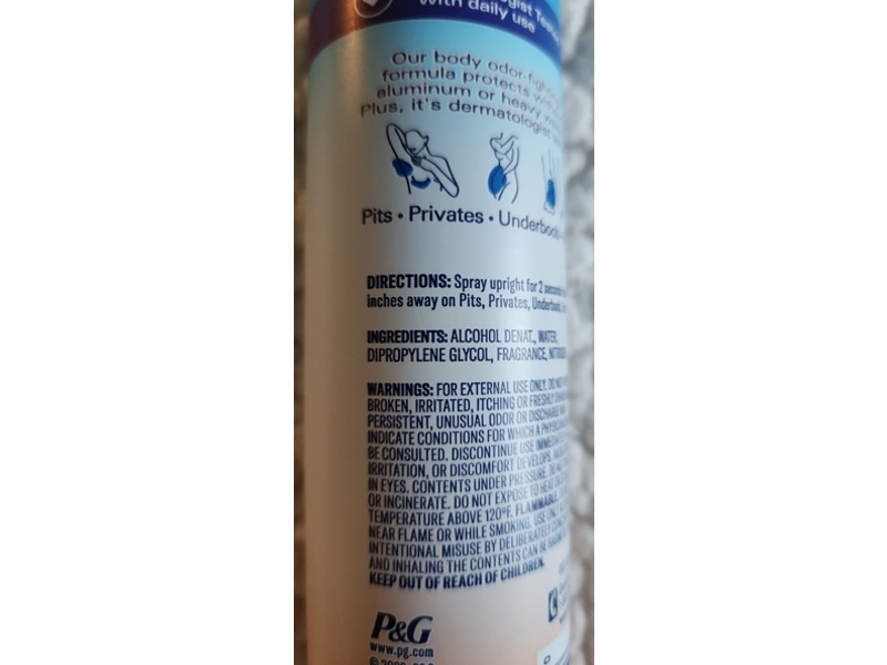 Secret Whole Body Deodorant, Peach+Vanilla Blossom, 3.5 oz/99 g