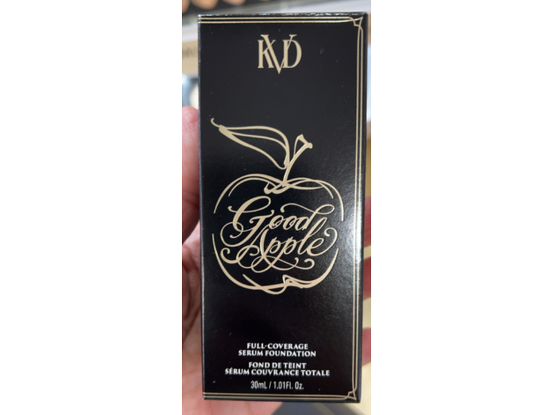 KVD Beauty Good Apple Full-Coverage Foundation Serum, Medium 054, 1.01 fl oz/30 mL
