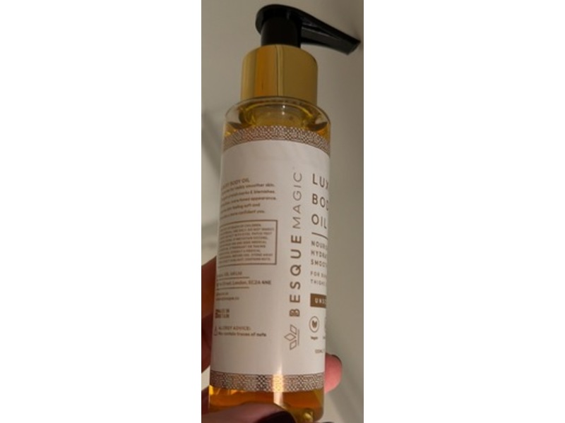 Besque Magic Luxury Body Oil, Unscented, 3.4 fl oz/100 mL