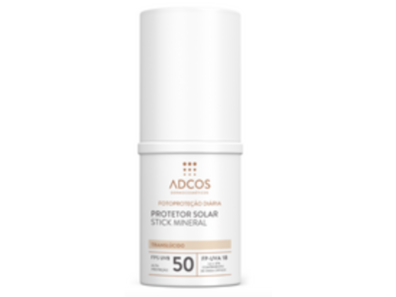 Adcos Protetor Mineral Solar Stick, SPF 50, 17 g