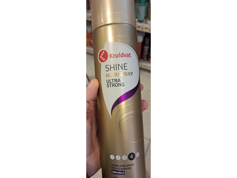 Kruidvat Ultra Strong Shine Hairspray, 24h Hold, 400 mL