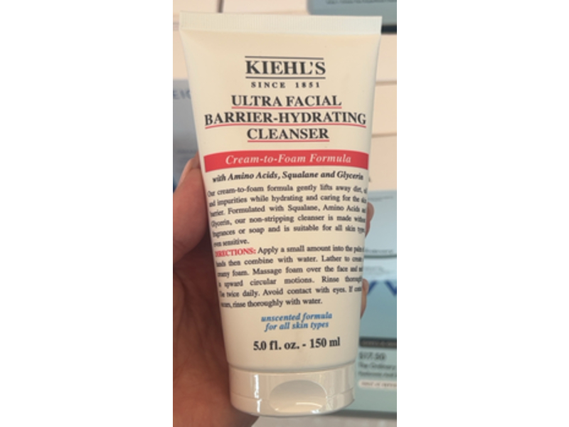 Kiehl's Since 1851 Ultra Facial Barrier-Hydrating Cleanser, 5 fl oz/150 mL