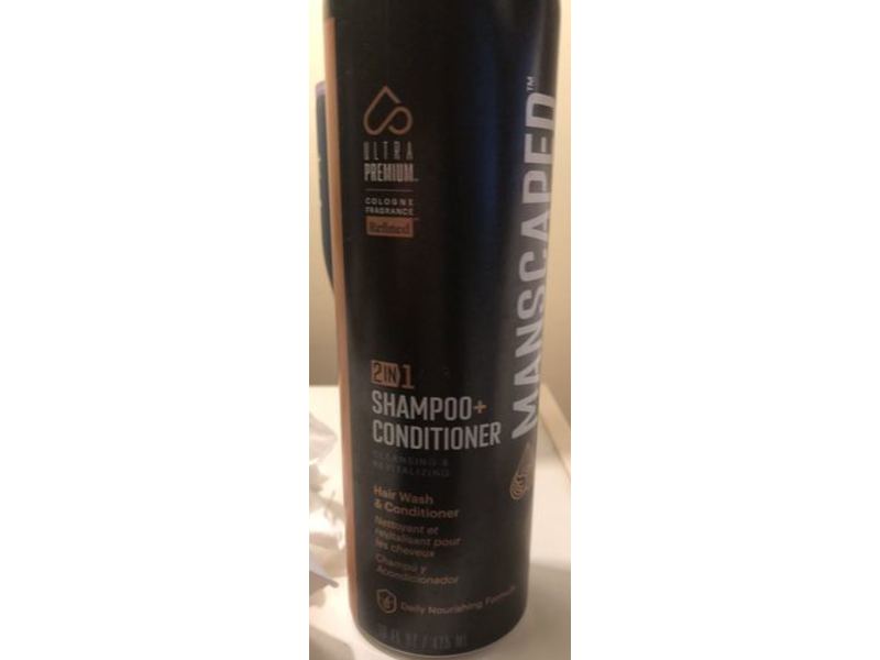 Manscaped 2 In 1 Shampoo + Conditioner, 16 fl oz/475 mL