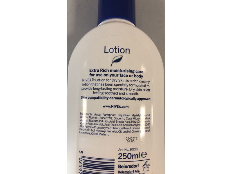 Nivea Dry Skin Lotion, 250 mL