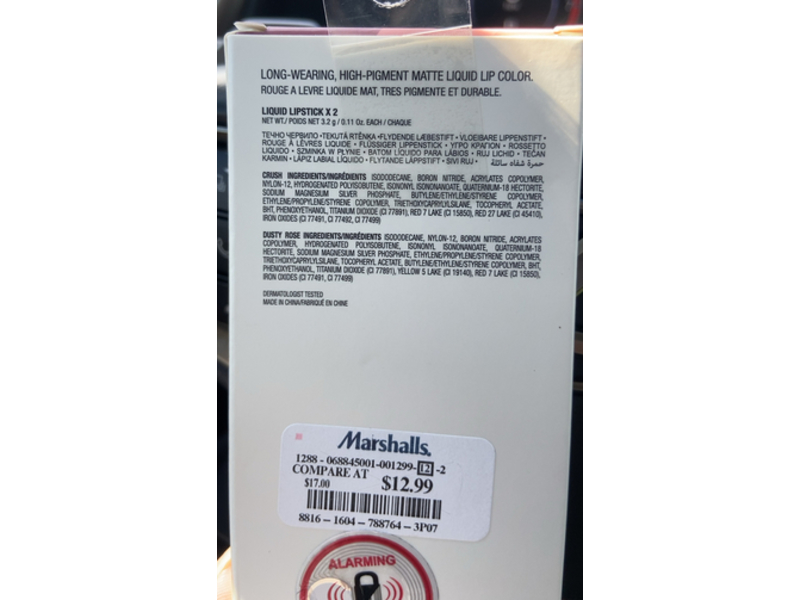 Anastasia Beverly Hills Liquid Lipstick Duo, Dusty Rose + Crush, 0.11 oz/3.2 g