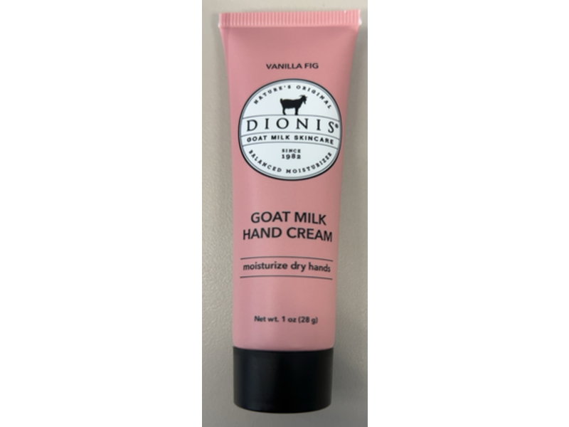 Dionis Goat Milk Hand Cream, Vanilla Fig, 1 oz/28 g