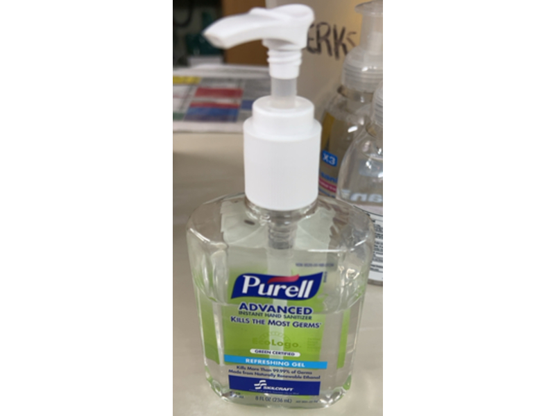 Purell Advanced Instant Hand Sanitizer, Refreshing Gel, 8 fl oz/236 mL
