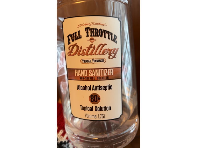 Full Throttle Distillery Hand Sanitizer, 1.75 L