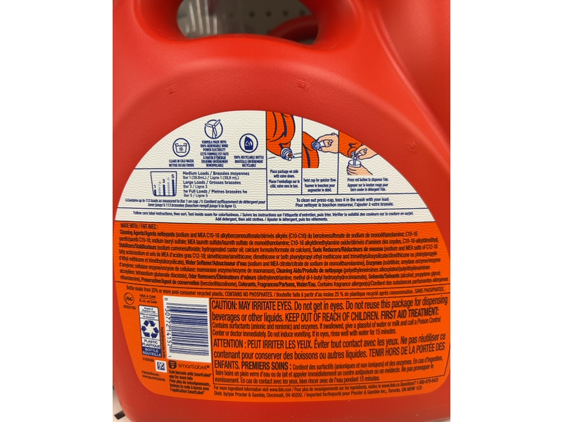 Tide Liquid Laundry Detergent, Original, 113 Loads, 149 fl oz/4.4 L