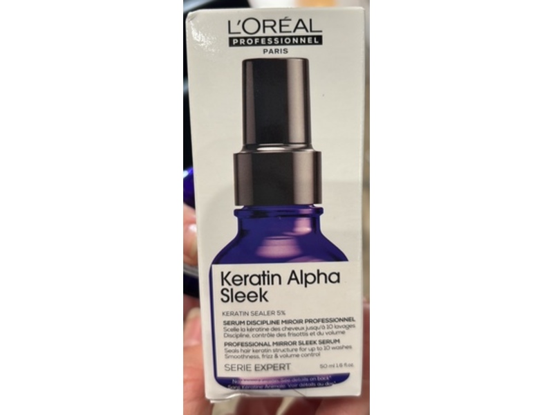 L'Oréal Professionnel Paris Keratin Alpha Sleek Serum, 1.6 fl oz/50 mL