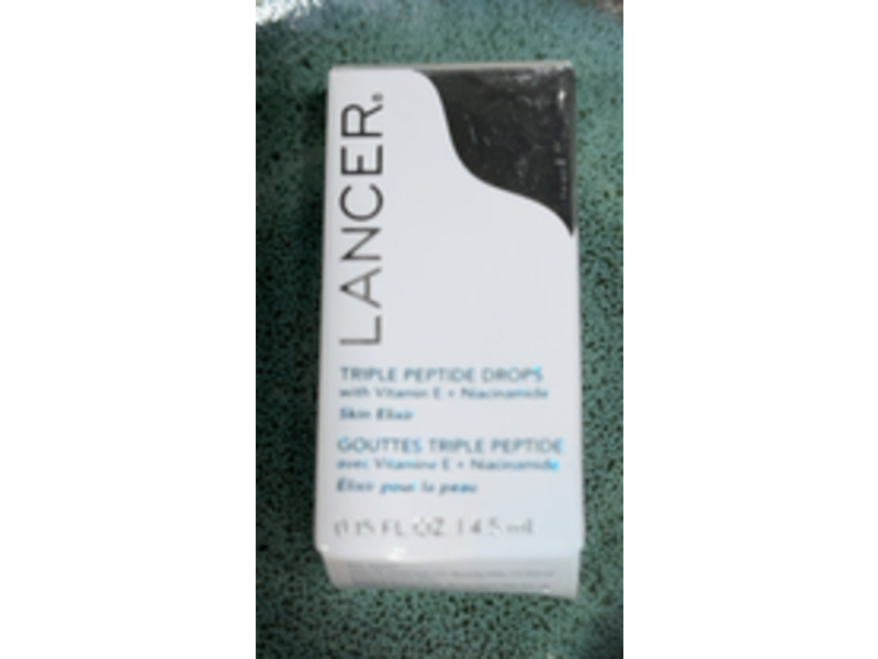 Lancer Triple Peptide Drops, Vitamin E + Niacinamide, 0.15 fl oz/4.5 mL