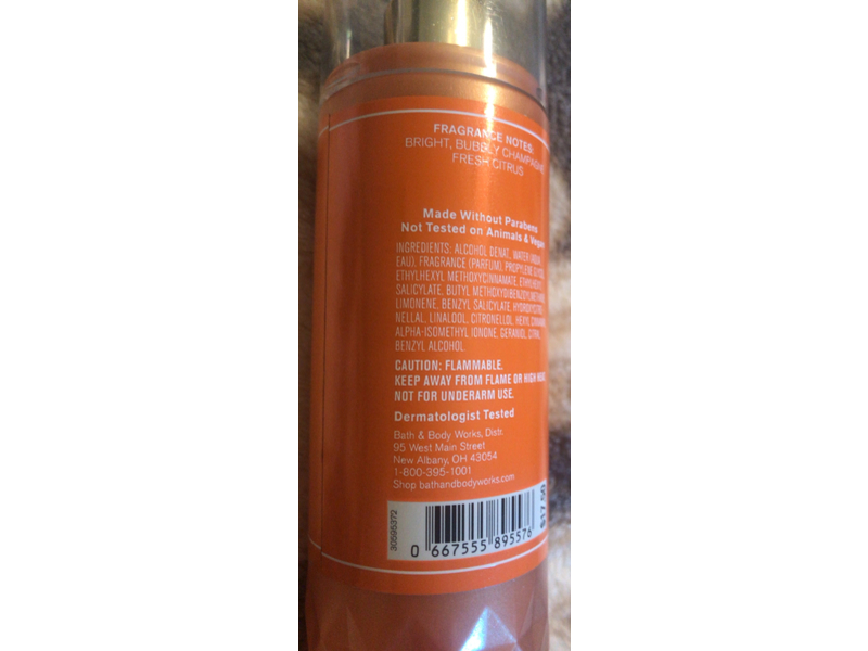 Bath & Body Works Sunshine Mimosa Fine Fragrance Mist, 8 fl oz/236 mL