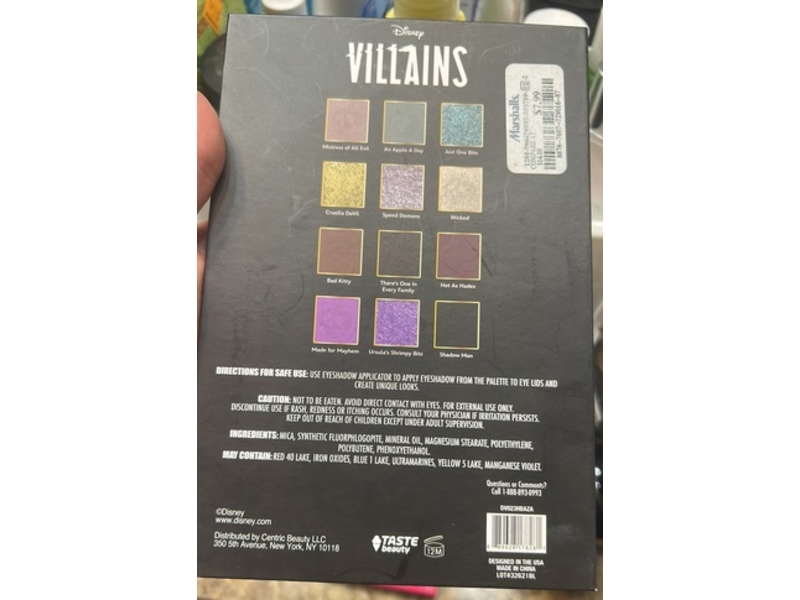 Disney Villains Eyeshadow Palette, 0.89 oz/25.2 g