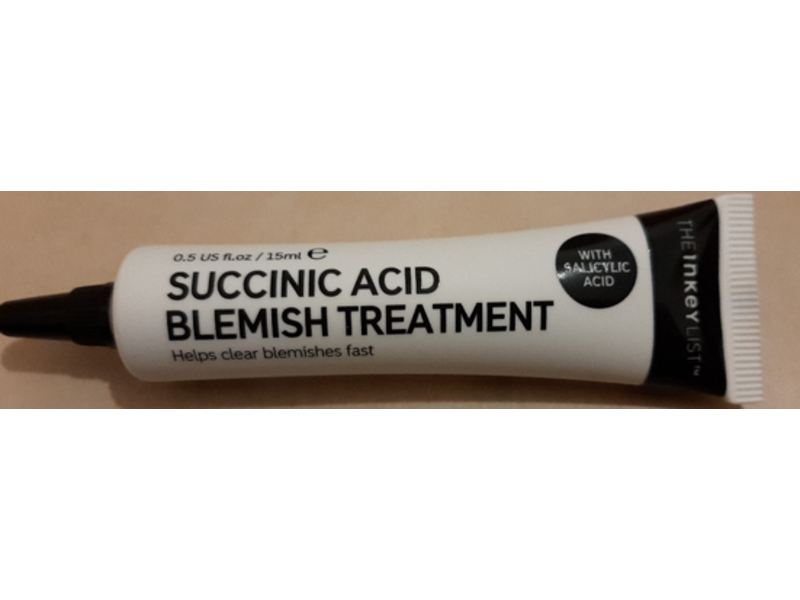 The Inkey List Succinic Acid Blemish Treatment, 0.5 fl oz/15 mL