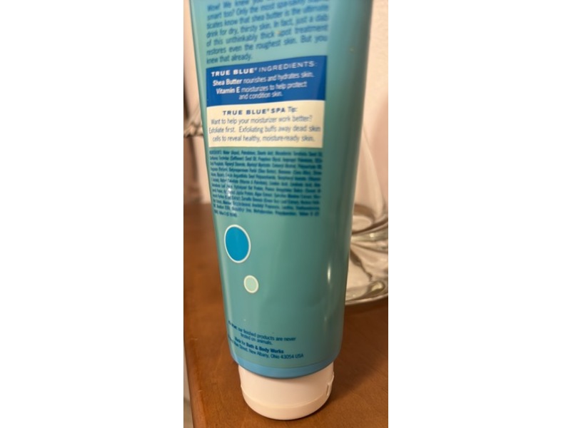 Bath & Body Works True Blue Spa Body Cream, Lay It On Thick , 10 oz/283 g