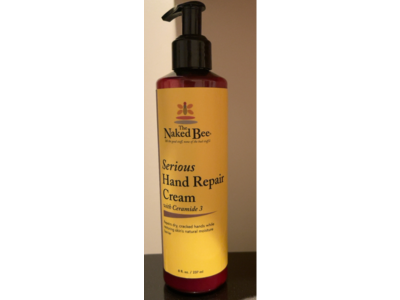 The Naked Bee Serious Hand Repair Cream, Orange Blossom, 8 fl oz/237 mL